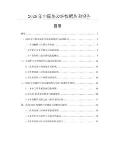 2026年中國熱波爐數據監測報告
