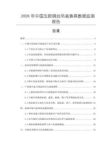 2026年中國壓膠鋼絲吊裝索具數據監測報告