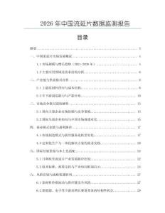 2026年中國流延片數據監測報告