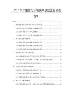 2026年中國膨化冰糖葫蘆數據監測報告