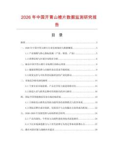 2026年中国开胃山楂片数据监测研究报告