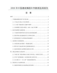 2026年中國搪玻璃修補劑數據監測報告