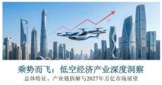乘勢而飛低空經濟產業深度洞察