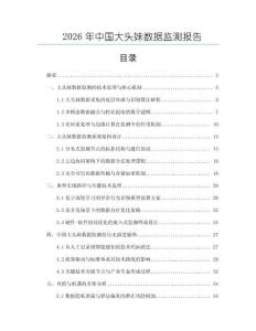 2026年中國大頭妹數據監測報告