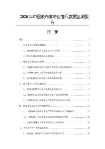 2026年中國膠布麻帶皮卷尺數據監測報告