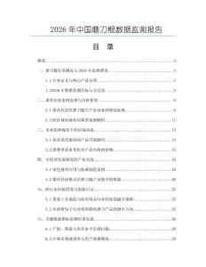 2026年中國磨刀棍數據監測報告