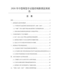 2026年中國角型手動溫控閥數據監測報告