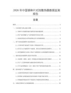 2026年中国钢串片对流散热器数据监测报告