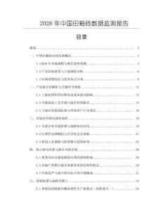2026年中國田釉磚數(shù)據(jù)監(jiān)測報告