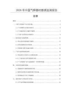 2026年中國氣焊器材數據監測報告