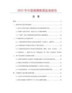 2025年中國瓷碟數據監(jiān)測報告