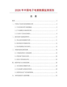 2026年中國電子電笛數(shù)據監(jiān)測報告
