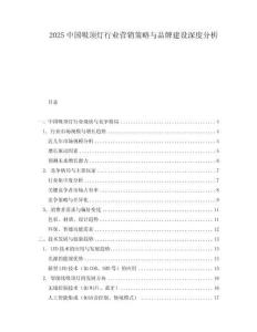 2025中國吸頂燈行業(yè)營銷策略與品牌建設(shè)深度分析