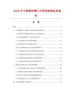 2026年中国镀锌槽口式桥架数据监测报告