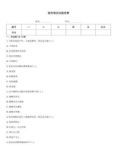 猫性格测试题免费