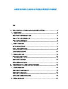 中國漂洗添加劑行業標準體系完善與質量提升戰略研究