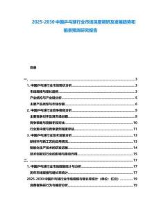 2025-2030中國乒乓球行業市場深度調研及發展趨勢和前景預測研究報告