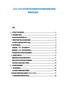2025-2030元宇宙產業市場現狀及未來增長趨勢與投資策略研究報告