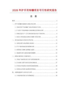2026年護手雙鉤鐮項目可行性研究報告
