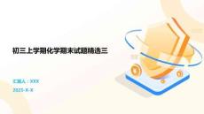 初三上學期化學期末試題精選三