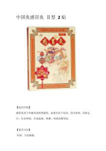 【武漢國灸】中國灸感冒灸 Ⅱ型 2貼 簡介