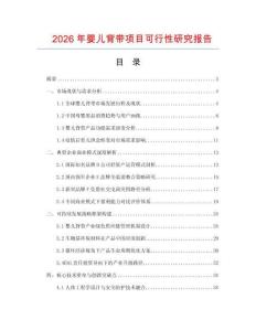 2026年嬰兒背帶項目可行性研究報告