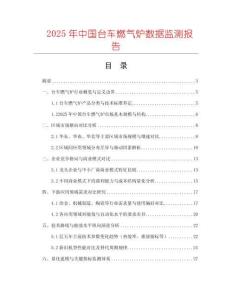 2025年中國臺車燃氣爐數據監測報告