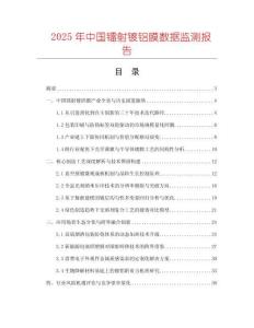 2025年中國鐳射鍍鋁膜數(shù)據(jù)監(jiān)測報(bào)告