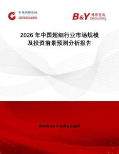 2026年中國超細行業市場規模及投資前景預測分析報告