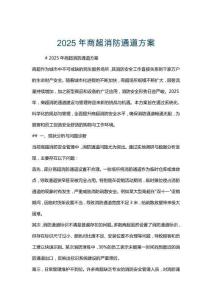 2025年商超消防通道方案