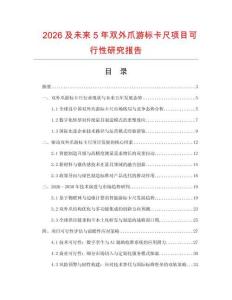 2026及未來(lái)5年雙外爪游標(biāo)卡尺項(xiàng)目可行性研究報(bào)告