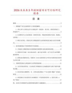2026及未來5年排煙窗項目可行性研究報告
