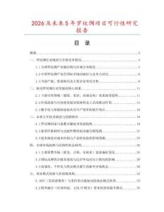 2026及未來(lái)5年羅紋綢項(xiàng)目可行性研究報(bào)告