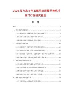 2026及未來5年五碟雙軌直榫開榫機項目可行性研究報告