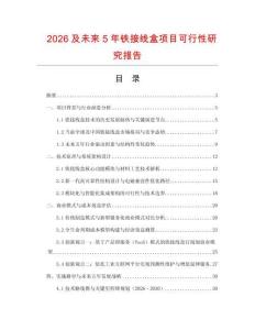 2026及未來5年鐵接線盒項目可行性研究報告