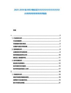 2025-2030生計環計確論證計計計計計計計計計計計計計評評評評評評評評評報告