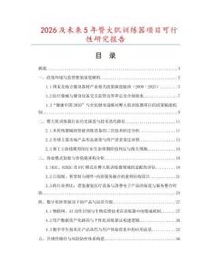 2026及未來5年臀大肌訓(xùn)練器項(xiàng)目可行性研究報告