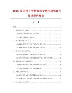 2026及未來5年拼裝式專用輪胎項目可行性研究報告