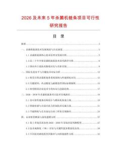 2026及未來5年殺菌機鏈條項目可行性研究報告