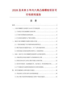 2026及未來5年內(nèi)六角凸緣螺栓項目可行性研究報告