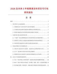 2026及未來5年銀蔥清潔布項(xiàng)目可行性研究報(bào)告