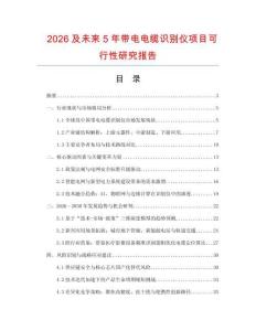 2026及未來5年帶電電纜識別儀項目可行性研究報告