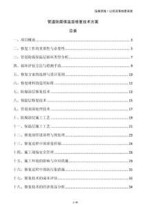 管道防腐保溫層修復技術方案