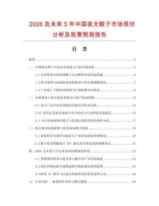 2026及未来5年中国夜光骰子市场现状分析及前景预测报告