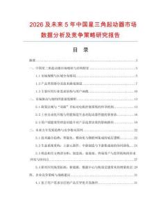 2026及未來5年中國星三角起動器市場數(shù)據(jù)分析及競爭策略研究報告