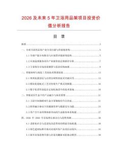 2026及未來5年衛(wèi)浴用品架項(xiàng)目投資價(jià)值分析報(bào)告