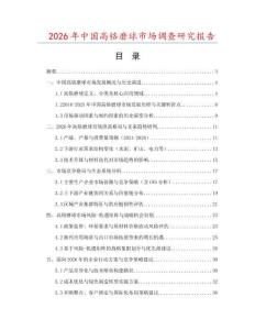 2026年中國高鉻磨球市場調(diào)查研究報告