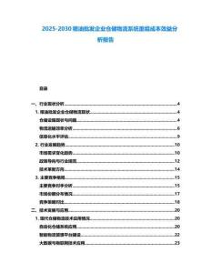 2025-2030糧油批發(fā)企業(yè)倉(cāng)儲(chǔ)物流系統(tǒng)重組成本效益分析報(bào)告
