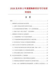 2026及未來(lái)5年滴塑胸章項(xiàng)目可行性研究報(bào)告
