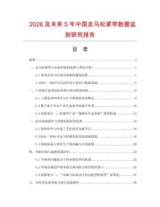 2026及未来5年中国走马松紧带数据监测研究报告